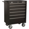 Sealey American Pro 6 Drawer Roller Cabinet Black