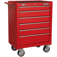 Sealey American Pro 6 Drawer Roller Cabinet Red