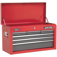 Sealey American Pro 6 Drawer Tool Chest Red / Grey