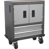 Sealey American Pro Mobile Cabinet Cupboard & 2 Drawer GSS System Grey