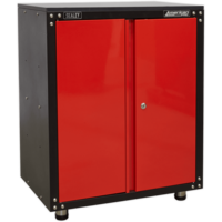 Sealey American Pro Modular 2 Door Cabinet and Worktop Black / Red