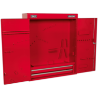 Sealey American Pro Wall Mounting 2 Drawer Tool Cabinet Red
