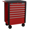 Sealey AP3407 7 Drawer Roller Cabinet Red