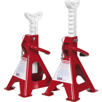 Sealey Axle Stands Pair Ratchet Type with Safety Pin 2 Tonne