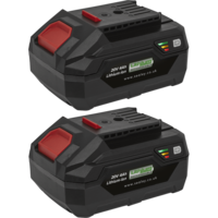 Sealey BK04 20v Cordless SV20V Li-ion Battery 4ah Pack of 2 4ah