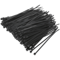 Sealey Black Cable Ties 100mm 2.5mm