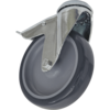 Sealey Bolt Hole Swivel Total Lock Castor Grey 100mm