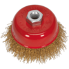Sealey Brassed Wire Cup Brush 75mm M10 Thread