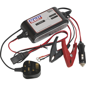 Sealey Compact Maintenance Battery Charger 3 Cycle 12v