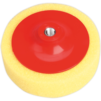 Sealey Compounding Head Yellow Coarse Foam 150mm M14 Thread