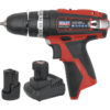 Sealey CP1201 12v Cordless Combi Drill 2 x 1.5ah Li-ion Charger Bag