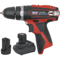 Sealey CP1201 12v Cordless Combi Drill 2 x 1.5ah Li-ion Charger Bag