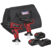 Sealey CP20V 20v Cordless Combi Drill and Impact Driver Kit 2 x 2ah Li-ion Charger Bag
