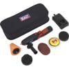 Sealey CP2812V 10.8v Cordless Mini Disc Polisher 75mm 1 x 1.5ah Li-ion Charger Bag & Accessories