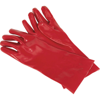 Sealey Cuffed PVC Chemical Handling Gauntlets 355mm - Pack of 12 Pairs