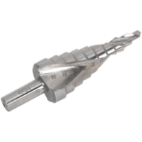 Sealey Double Spiral Fluted HSS Step Drill Bit 4mm - 22mm