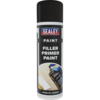 Sealey Filler Primer Aerosol Spray Paint Yellow 500ml