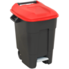 Sealey Foot Pedal Wheelie Bin 100l Red