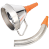 Sealey Funnel Metal Flexible Spout and Filter 160mm