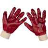 Sealey General Purpose PVC Knit Wrist Waterproof Gloves Red XL Pack of 1