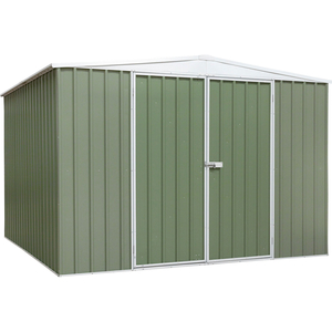 Sealey Green Galvanized Steel Shed 3m x 3m x 2.1m