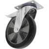 Sealey Heavy Duty Rubber Castor Wheel Swivel and Total Lock 152mm
