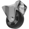 Sealey Heavy Duty Rubber Fixed Plate Castor Wheel 125mm