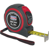 Sealey Heavy Duty Tape Measure Imperial & Metric 26ft / 8m 25mm