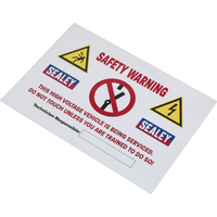Sealey Hybrid Electric Vehicle Warning Sign