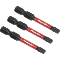 Sealey Impact Power Tool Torx Screwdriver Bits T25 50mm Pack of 3