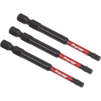 Sealey Impact Power Tool Torx Screwdriver Bits T25 75mm Pack of 3
