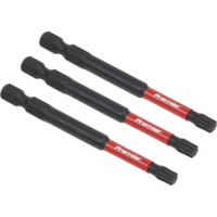 Sealey Impact Power Tool Torx Screwdriver Bits T27 75mm Pack of 3