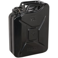 Sealey Metal Jerry Can 20l Black