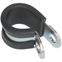 Sealey Pipe Clip Rubber Lined 16mm Pack of 25