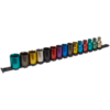 Sealey Premier 15 Piece 1/2" Drive Multi Colour Hexagon Socket Set 1/2"