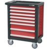 Sealey Premier 8 Drawer Roller Cabinet Black / Red