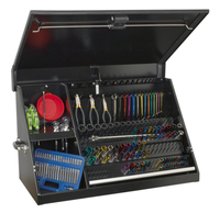 Sealey Premier Heavy Duty Wedge Tool Chest + 167 Piece Tool Kit Black