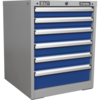 Sealey Premier Industrial Workstation Cabinet 6 Drawer Blue / Grey