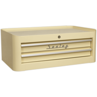 Sealey Premier Retro Style 2 Drawer Mid Tool Chest Cream