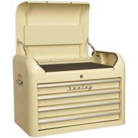Sealey Premier Retro Style 4 Drawer Tool Chest Cream