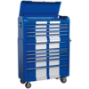 Sealey Premier Retro Style Wide 10 Drawer Roller Cabinet and Tool Chest Blue / White