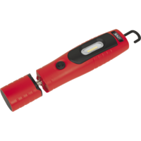 Sealey Rechargeable 360° Inspection Lamp 7 Smd + 3W Led Li-ion Red