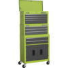 Sealey Roller Cabinet,  Mid Chest and Top Chest Combination Green