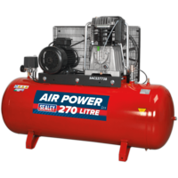 Sealey SAC52775B 3 Phase Electric Air Compressor 270 Litre 415v