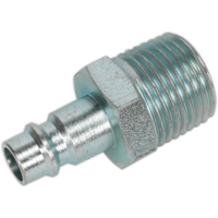 Sealey Screwed Air Line Adaptor BSPT Male Thread 1/2" BSPT Pack of 2