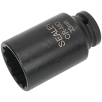Sealey Specialised 1/2" Drive Deep Bi Hexagon Impact Socket Metric 1/2" 33mm