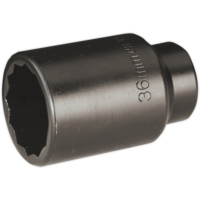 Sealey Specialised 1/2" Drive Deep Bi Hexagon Impact Socket Metric 1/2" 36mm