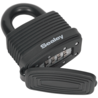Sealey Steel Weatherproof Combination Padlock 48mm Standard