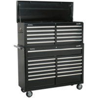 Sealey Superline Pro 23 Drawer Roller Cabinet and Tool Chest Black