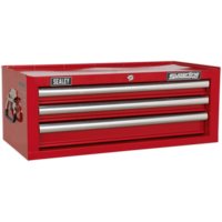 Sealey Superline Pro 3 Drawer Heavy Duty Mid Tool Chest Red